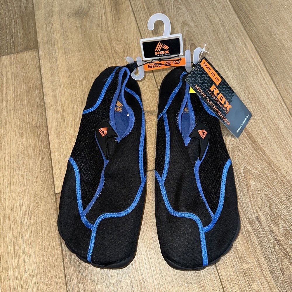 Water Shoes‎ RBX Men's Size 12/13 live life active black/blue NWT